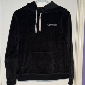 Calvin Klein Black Velour Women’s Hoodie